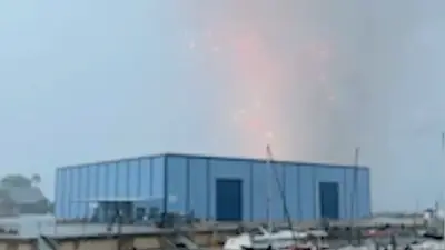 Mother Nature steals the show as lightning sets off Florida fireworks display
