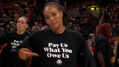 WNBA All-Stars make statement with warmup shirts over CBA