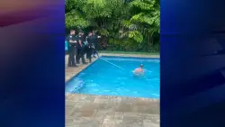 Naked man pulled out of Fort Lauderdale pool by police after refusing to leave