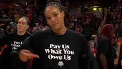WNBA All-Stars make statement with warmup shirts over CBA