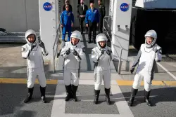 SpaceX delivers 4 astronauts to the International Space Station just 15 hours after launch